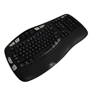 Logitech Wave Ergonomic 2.4 Cordless Keyboard No USB Mini Receiver Dongle Tested